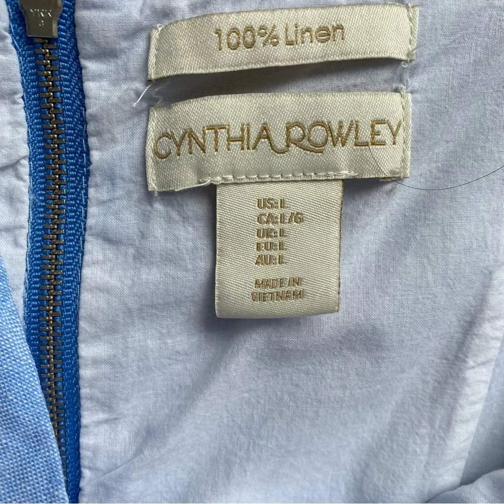 CYNTHIA ROWLEY | 100% Linen Sundress with pockets - Picture 5 of 10